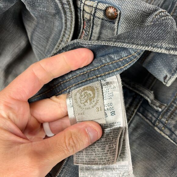 Diesel Slim-Carrot Tepphar Denim Distressed Jeans Men's 31X32(31X30) 0886A - Picture 7 of 16